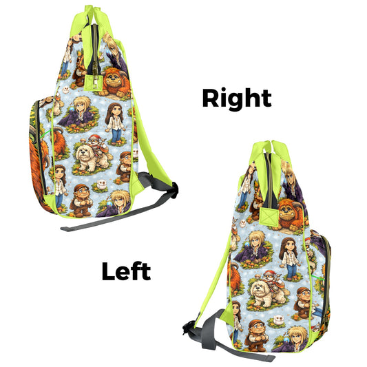 Labyrinth Lime Multi-Function Diaper Bag-New