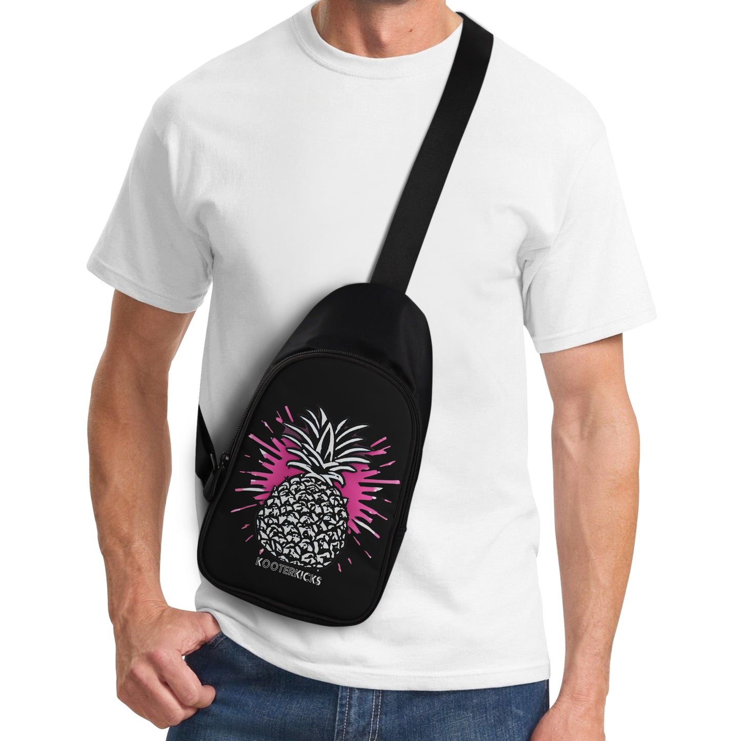 Pineapple Splat Chest Bag