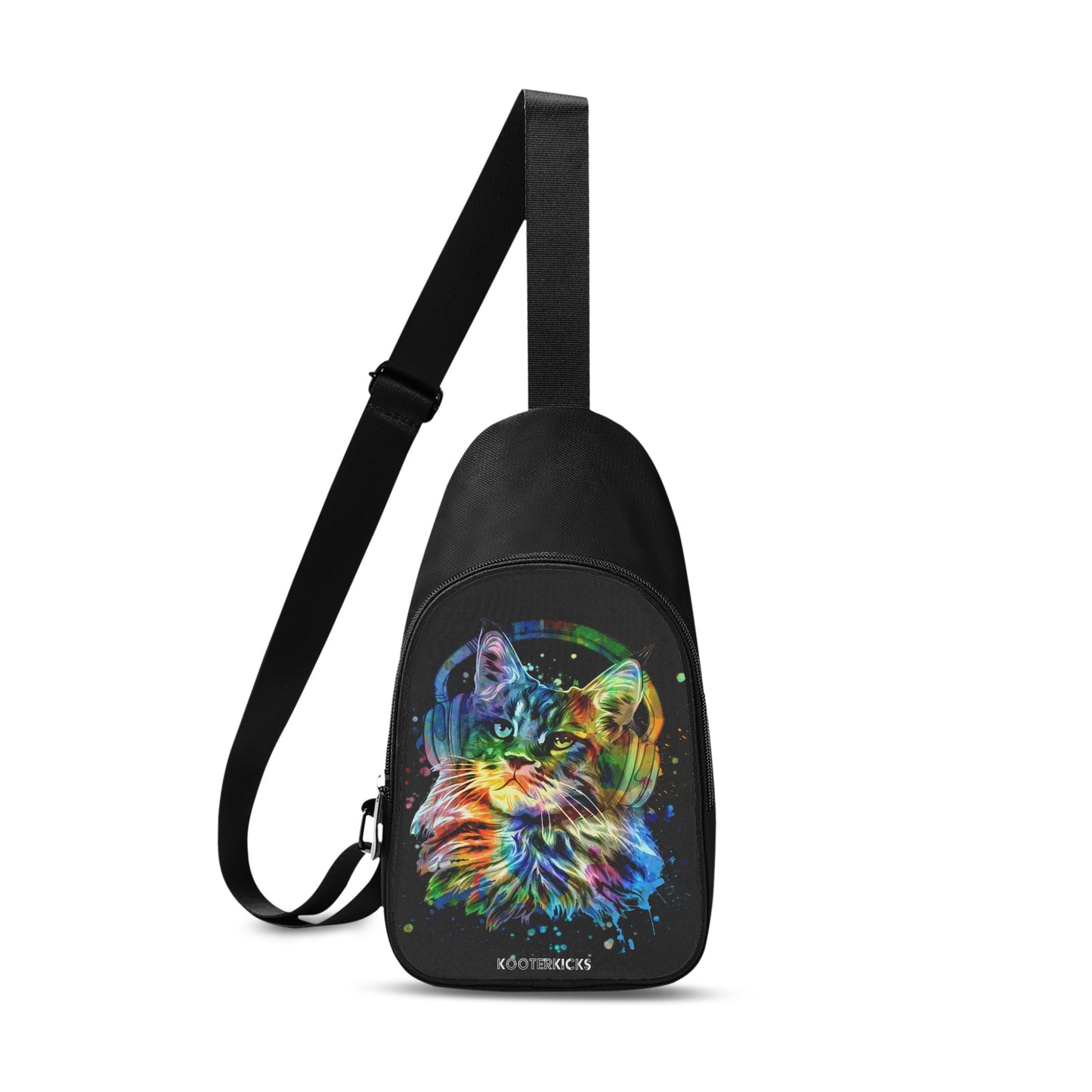 Watercolour Music Kitty Chest Bag
