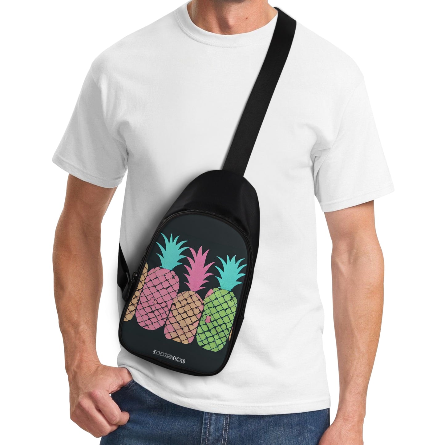 Pineapple Row Chest Bag
