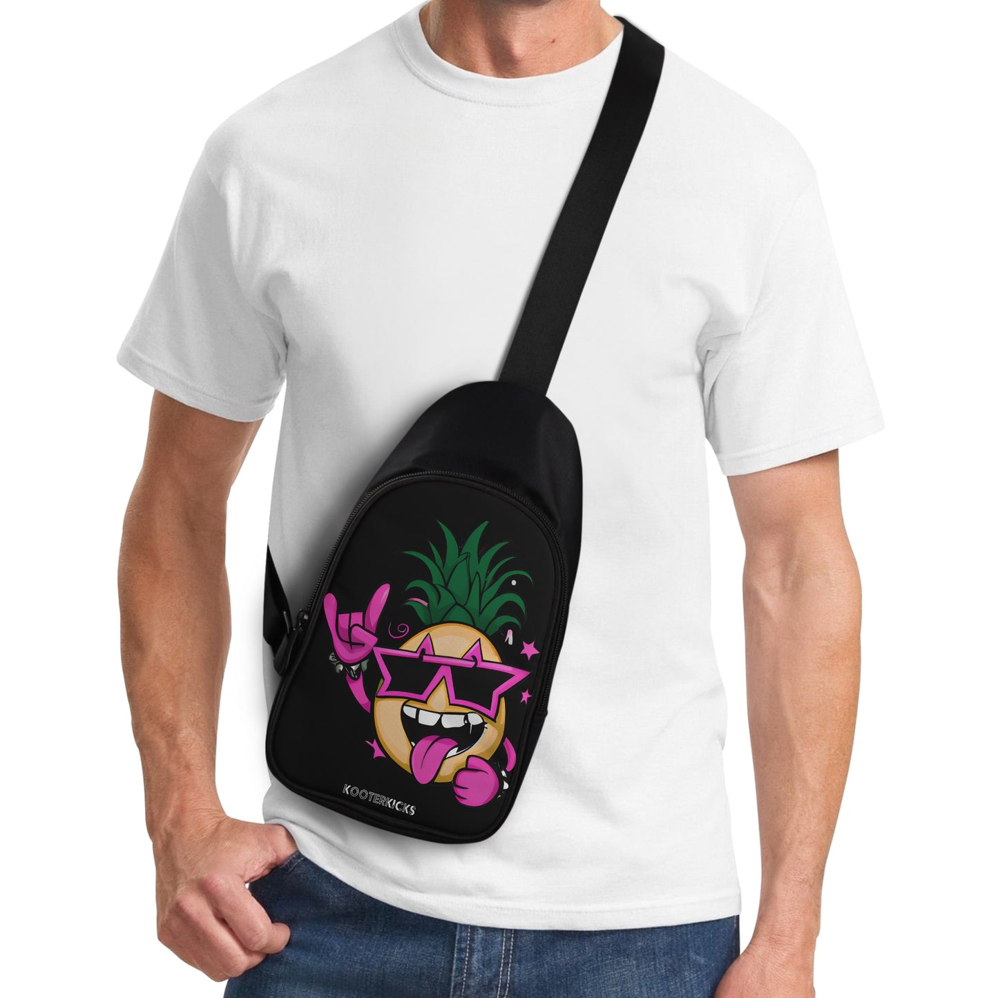 Pineapple Rockstar Chest Bag