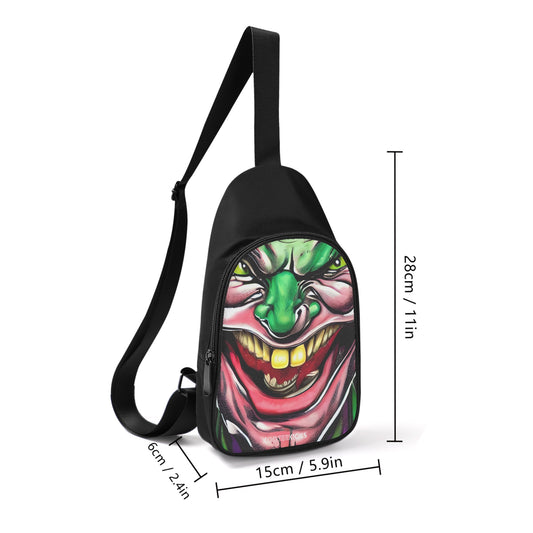 Creepy Clown Chest Bag