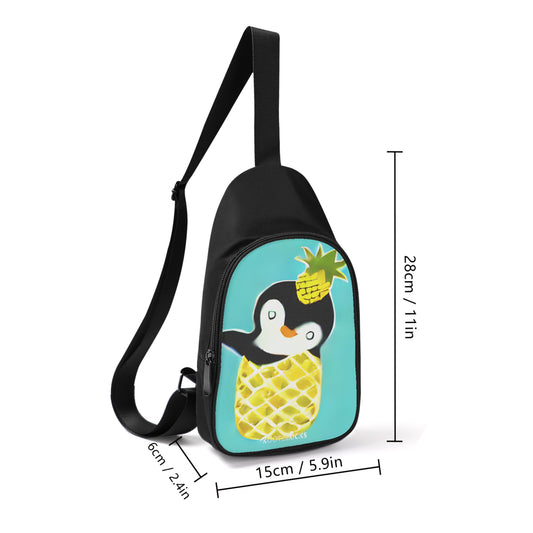 Pineapple Penguin Chest Bag