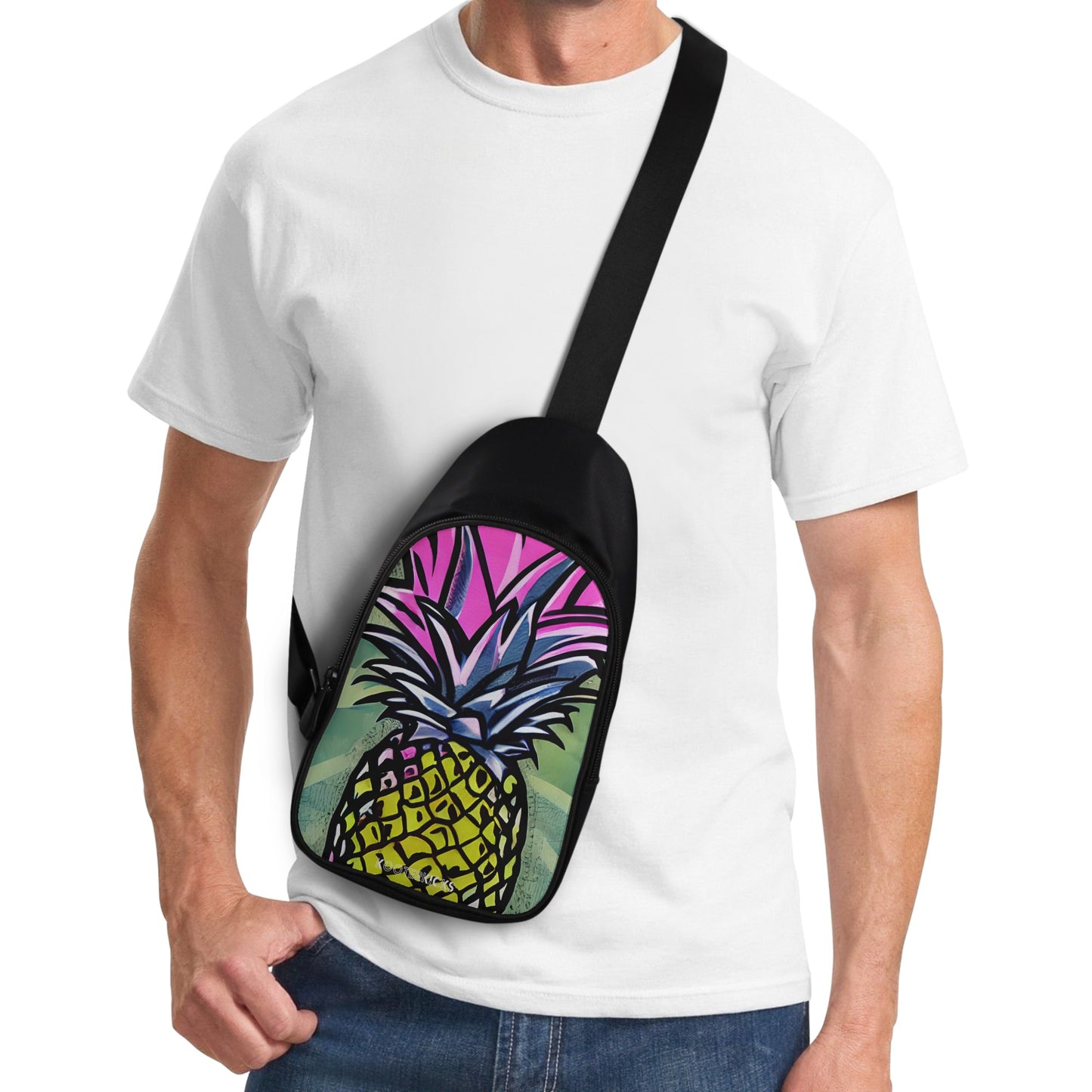 Pineapple Splash Chest Bag