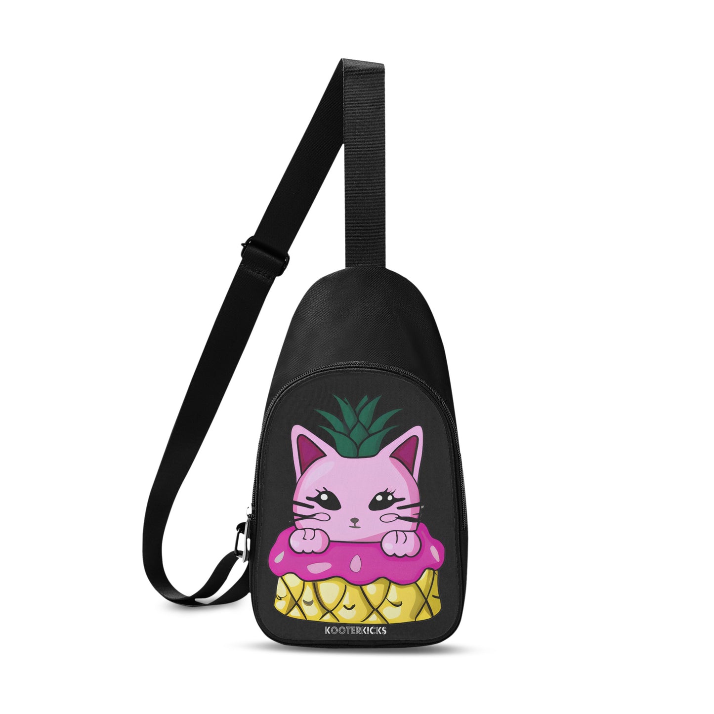 Kitty Pineapple Chest Bag