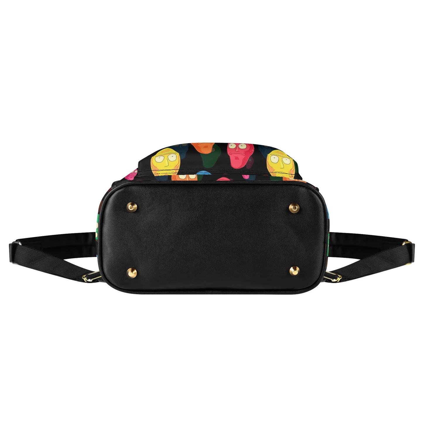 Rick and Morty Inspired Casual PU Leather Backpack