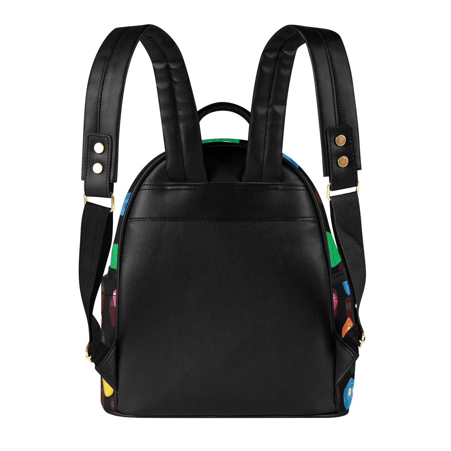 Rick and Morty Inspired Casual PU Leather Backpack
