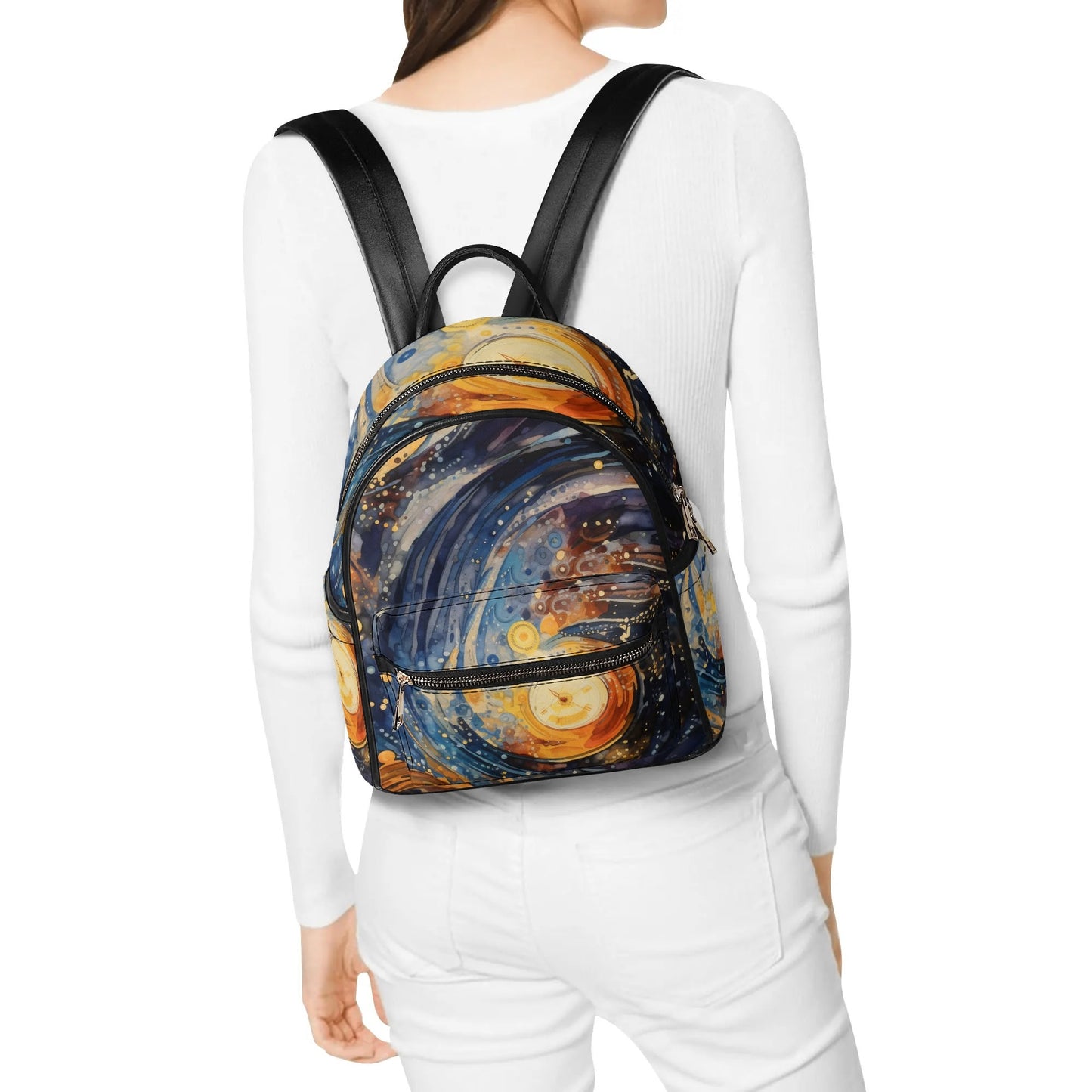 Doctor Who Inspired Casual PU Leather Backpack
