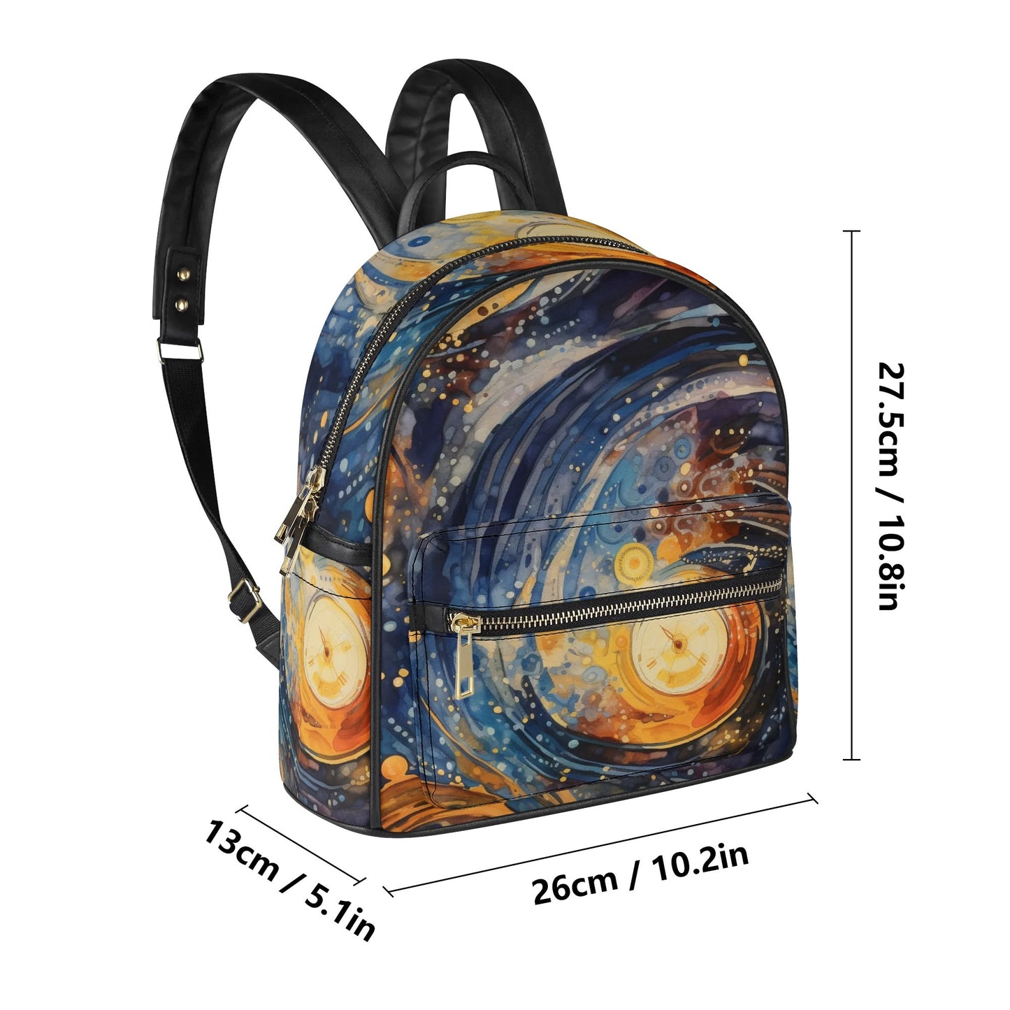 Doctor Who Inspired Casual PU Leather Backpack
