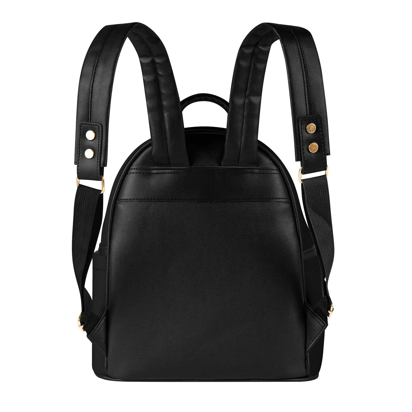 Psychedelic Mushroom Casual PU Leather Backpack