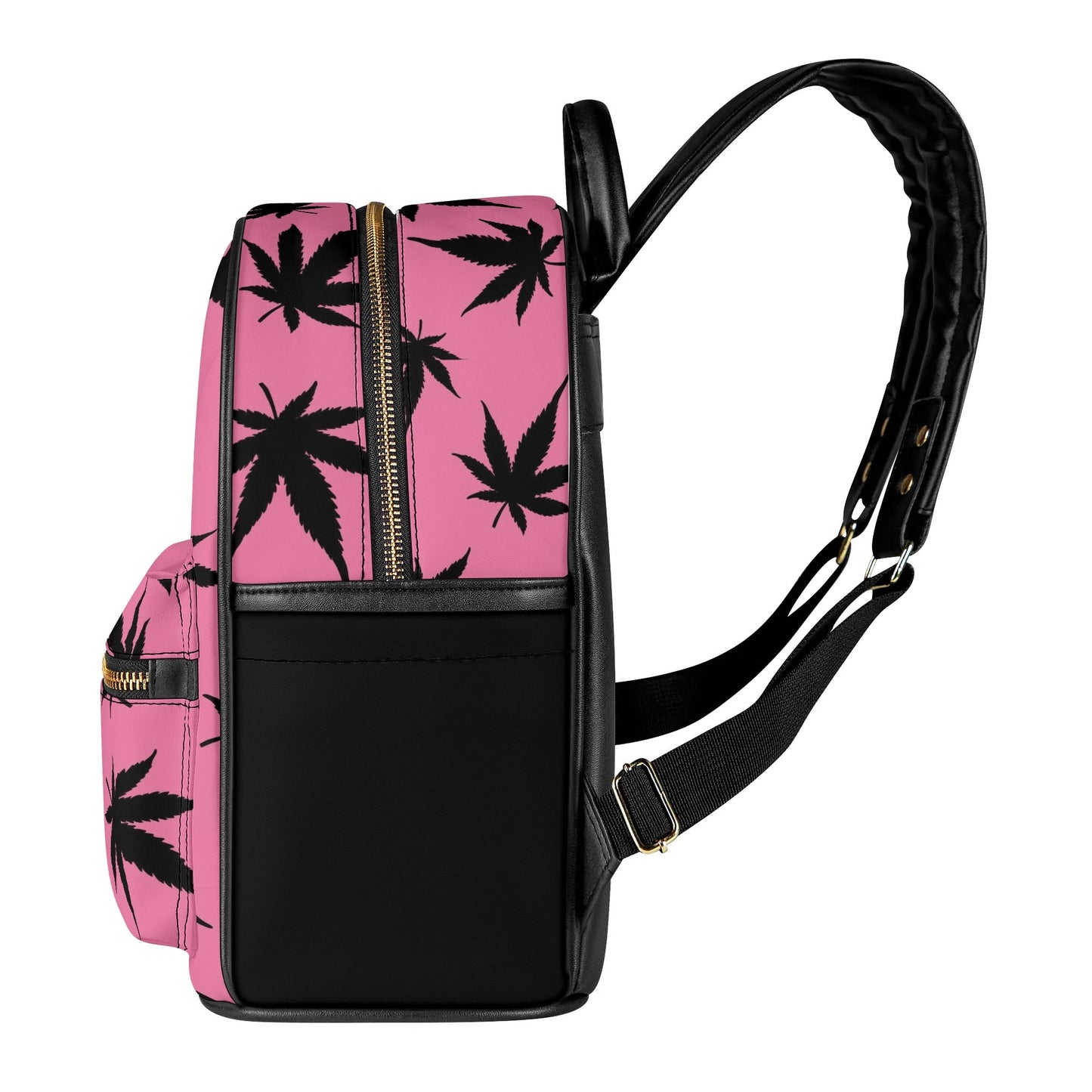 Pink Pot Casual PU Leather Backpack
