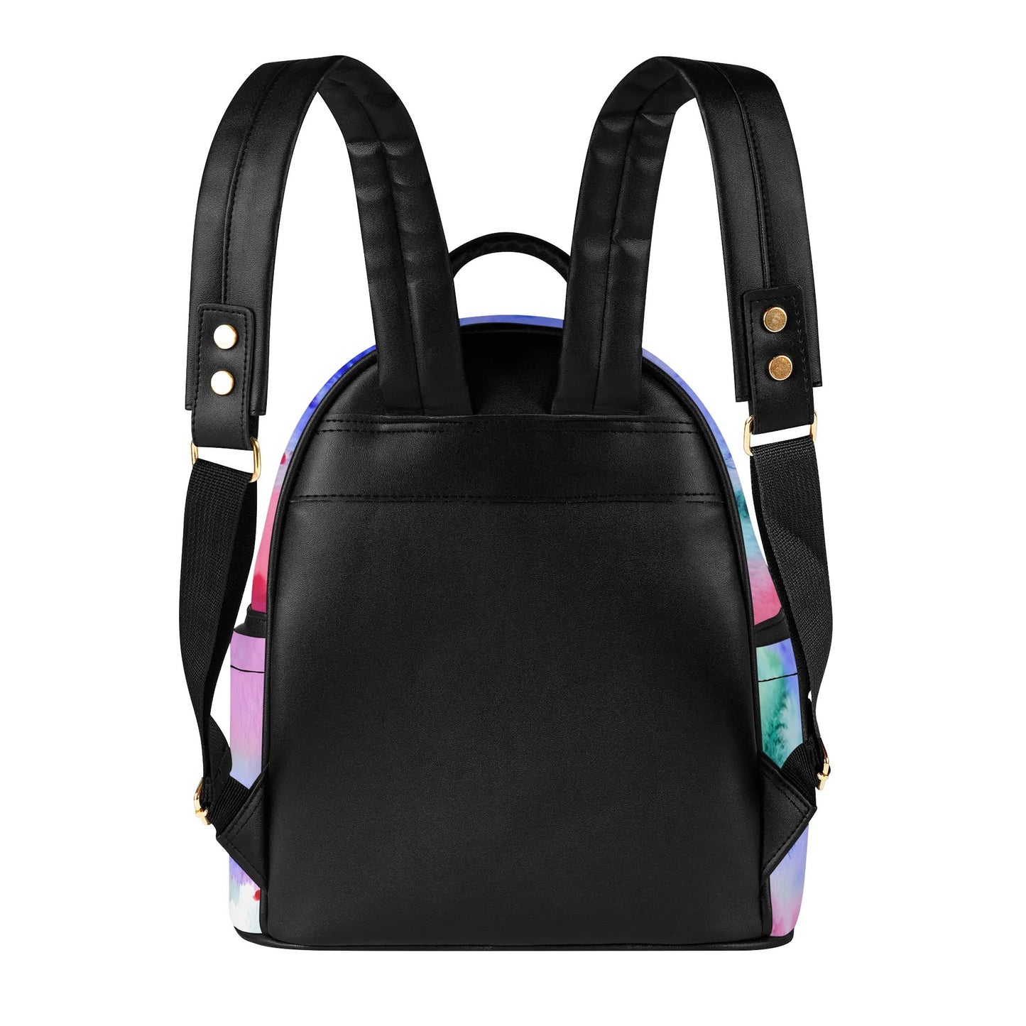 Watercolour Clouds Casual PU Leather Backpack