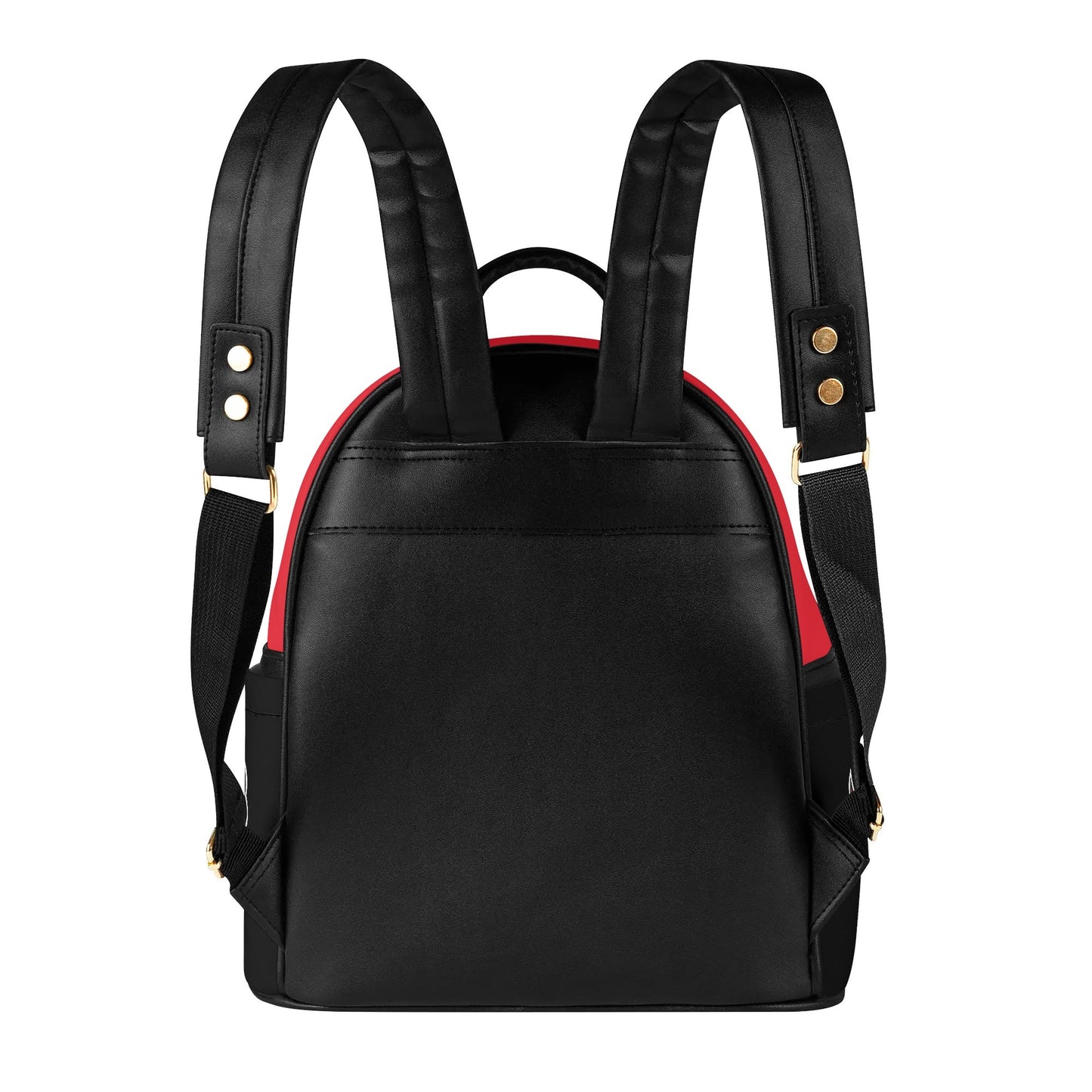 Calgary Flames Inspired Casual PU Leather Backpack