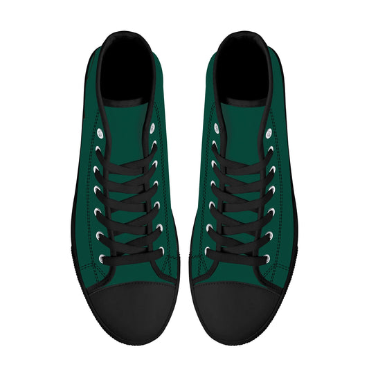 Custom Wedding Shoes - Mens High Top Canvas Shoes - Custom Order for M&R