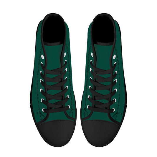 Custom Wedding Shoes - Womens High Top Canvas Shoes - Custom Order for M&R