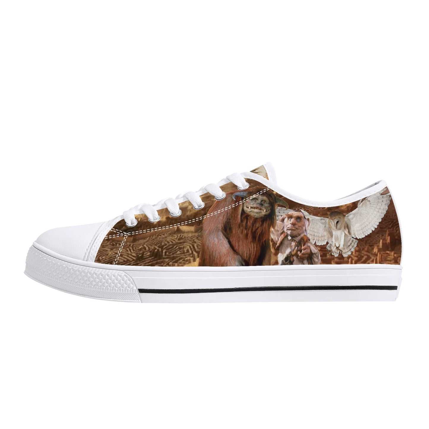 Labyrinth Inspired Womens Low Top Canvas Shoes