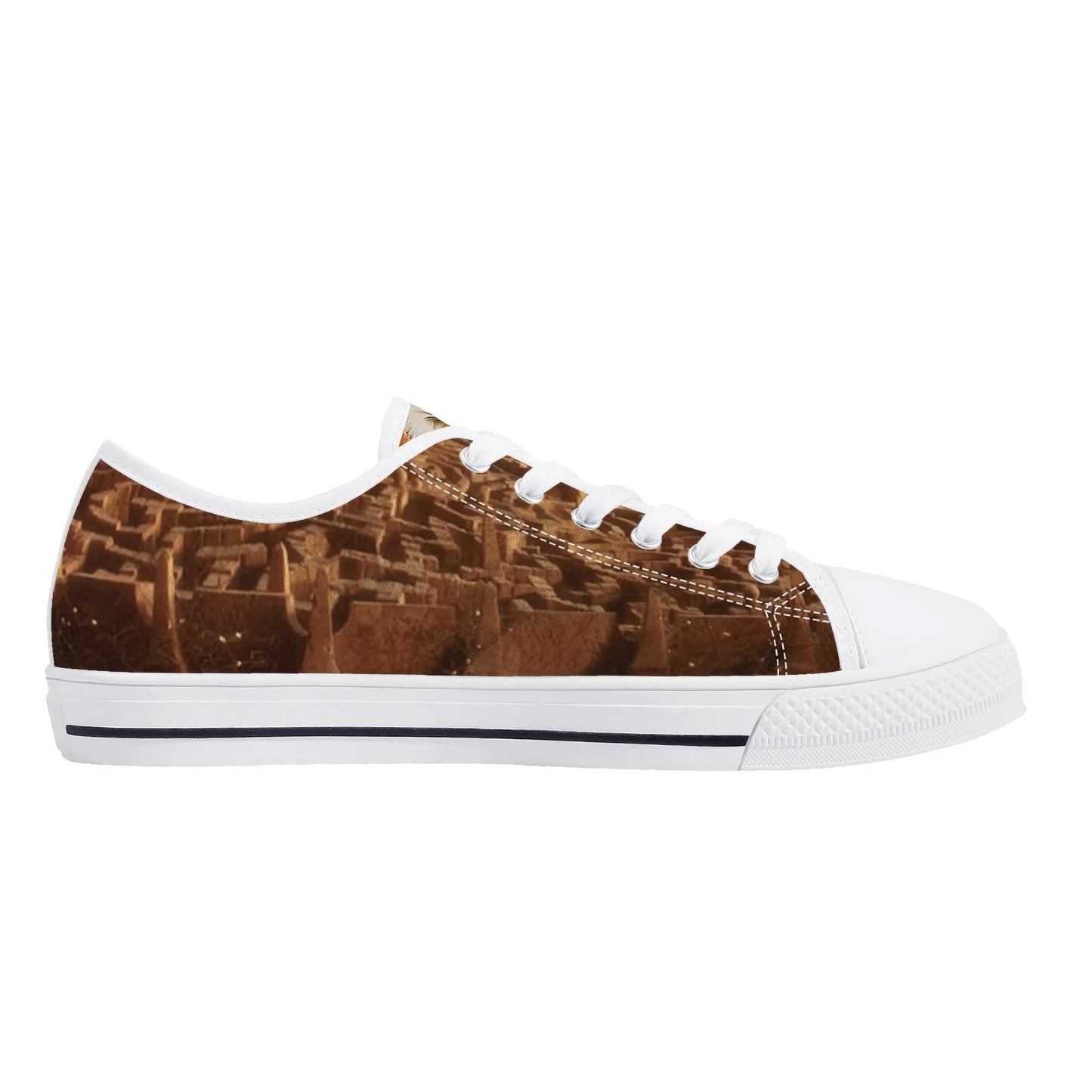 Labyrinth Inspired Womens Low Top Canvas Shoes