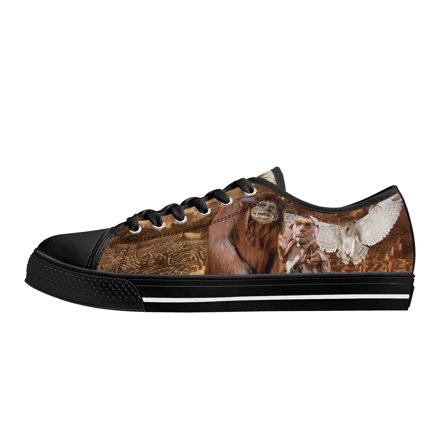 Labyrinth Inspired Womens Low Top Canvas Shoes