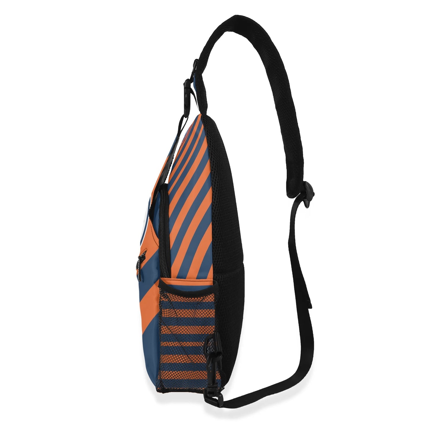 Edmonton Oilers Inspired Chest Crossbody Bag with Adjustable Strap