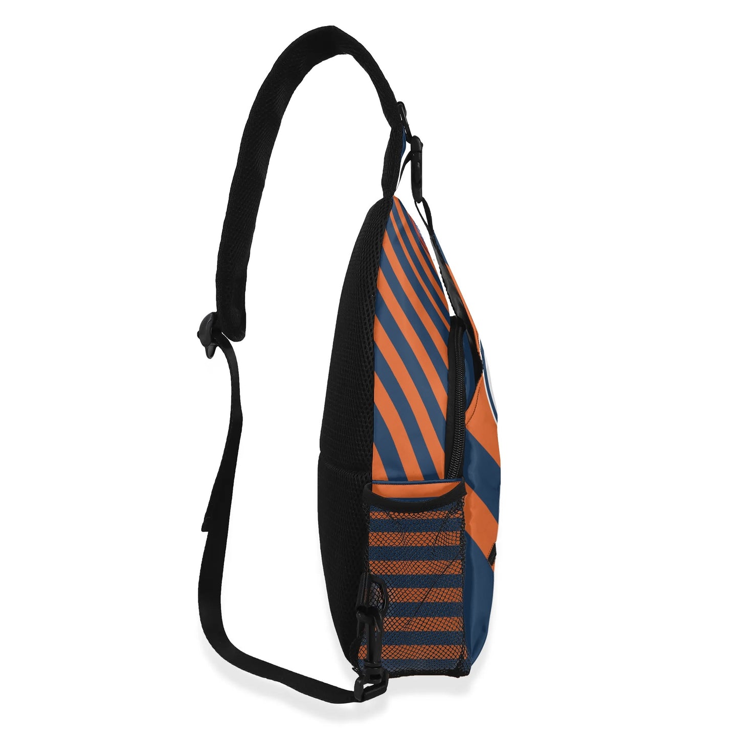 Edmonton Oilers Inspired Chest Crossbody Bag with Adjustable Strap