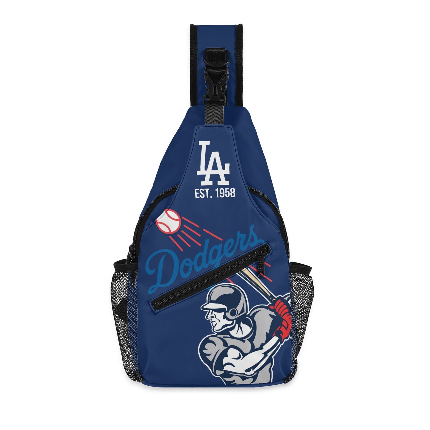 LA Dodgers Inspired Chest Crossbody Bag with Adjustable Strap