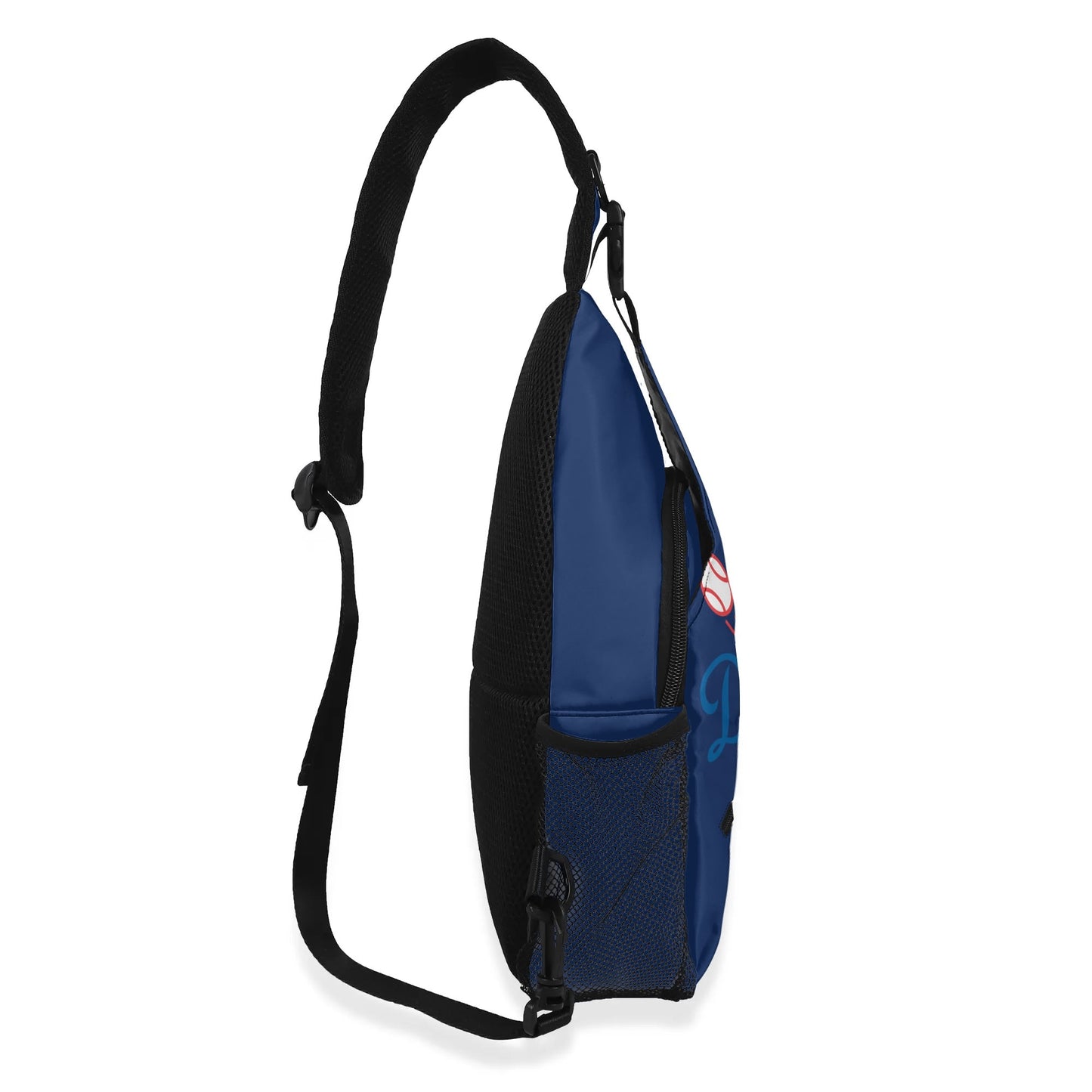 LA Dodgers Inspired Chest Crossbody Bag with Adjustable Strap