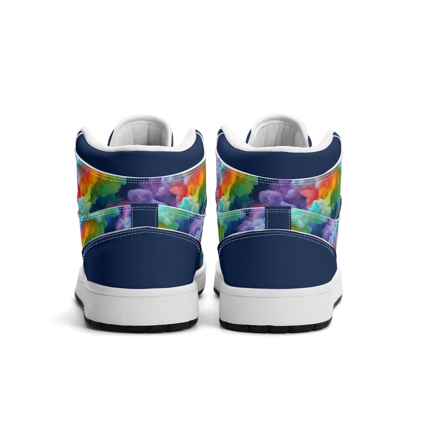 Mens Colourclouds Premium PU Leather High Top Sneakers
