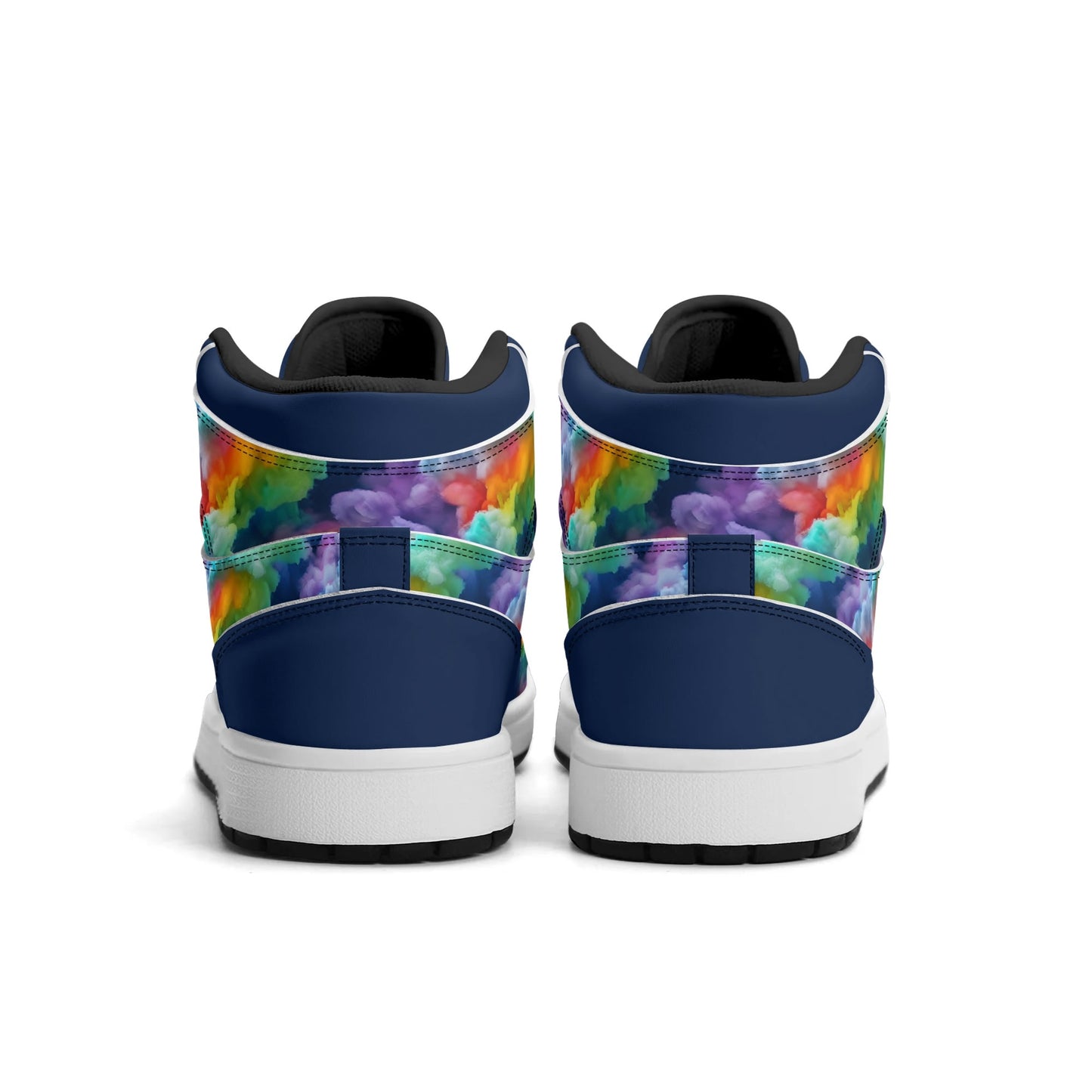 Mens Colourclouds Premium PU Leather High Top Sneakers