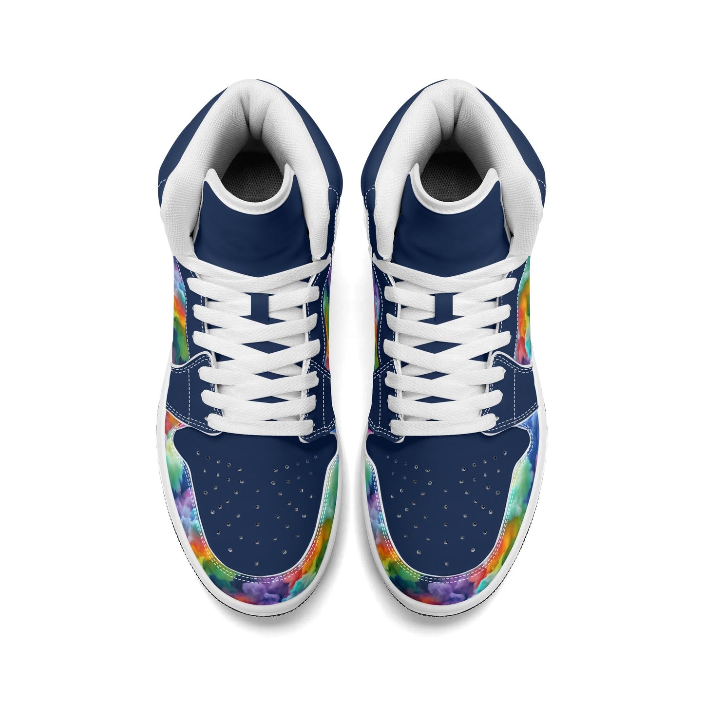 Mens Colourclouds Premium PU Leather High Top Sneakers