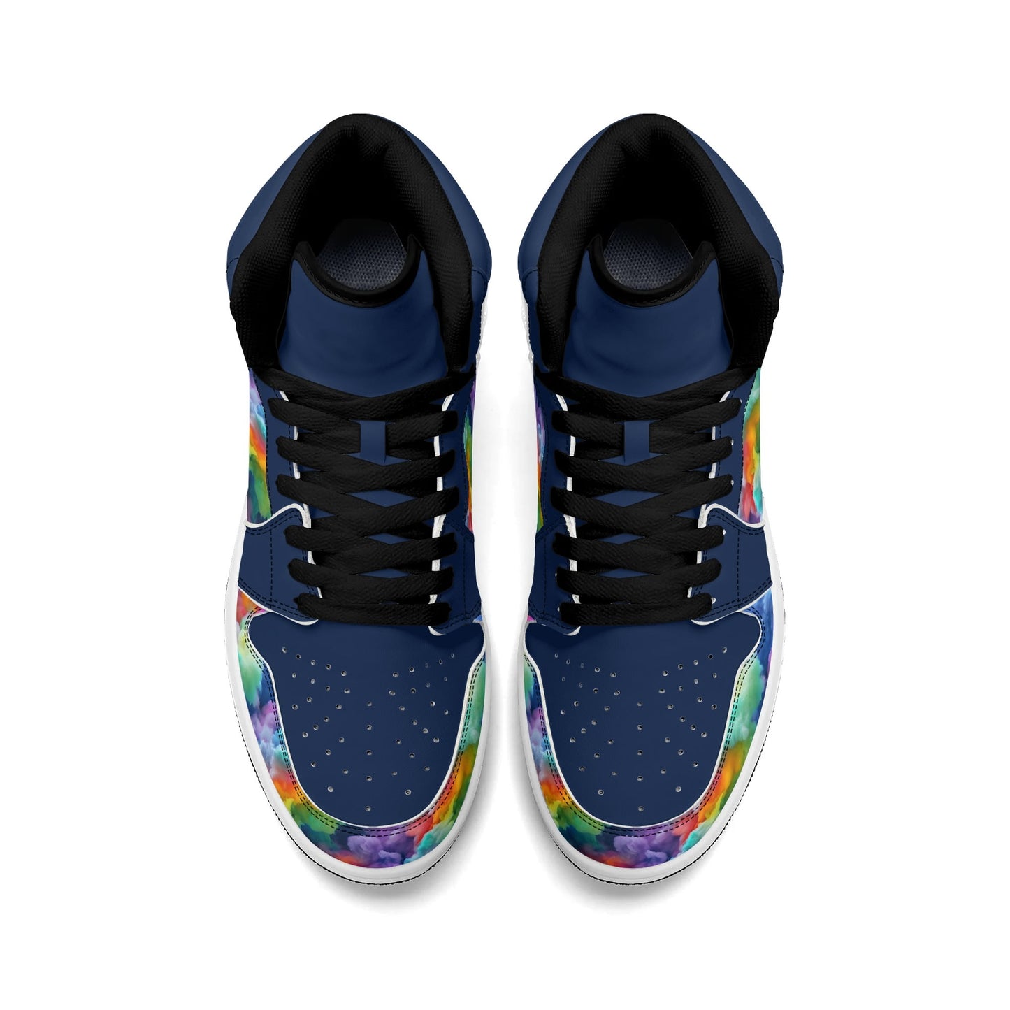 Mens Colourclouds Premium PU Leather High Top Sneakers