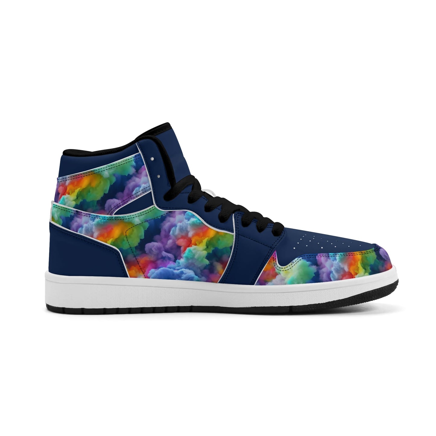 Mens Colourclouds Premium PU Leather High Top Sneakers