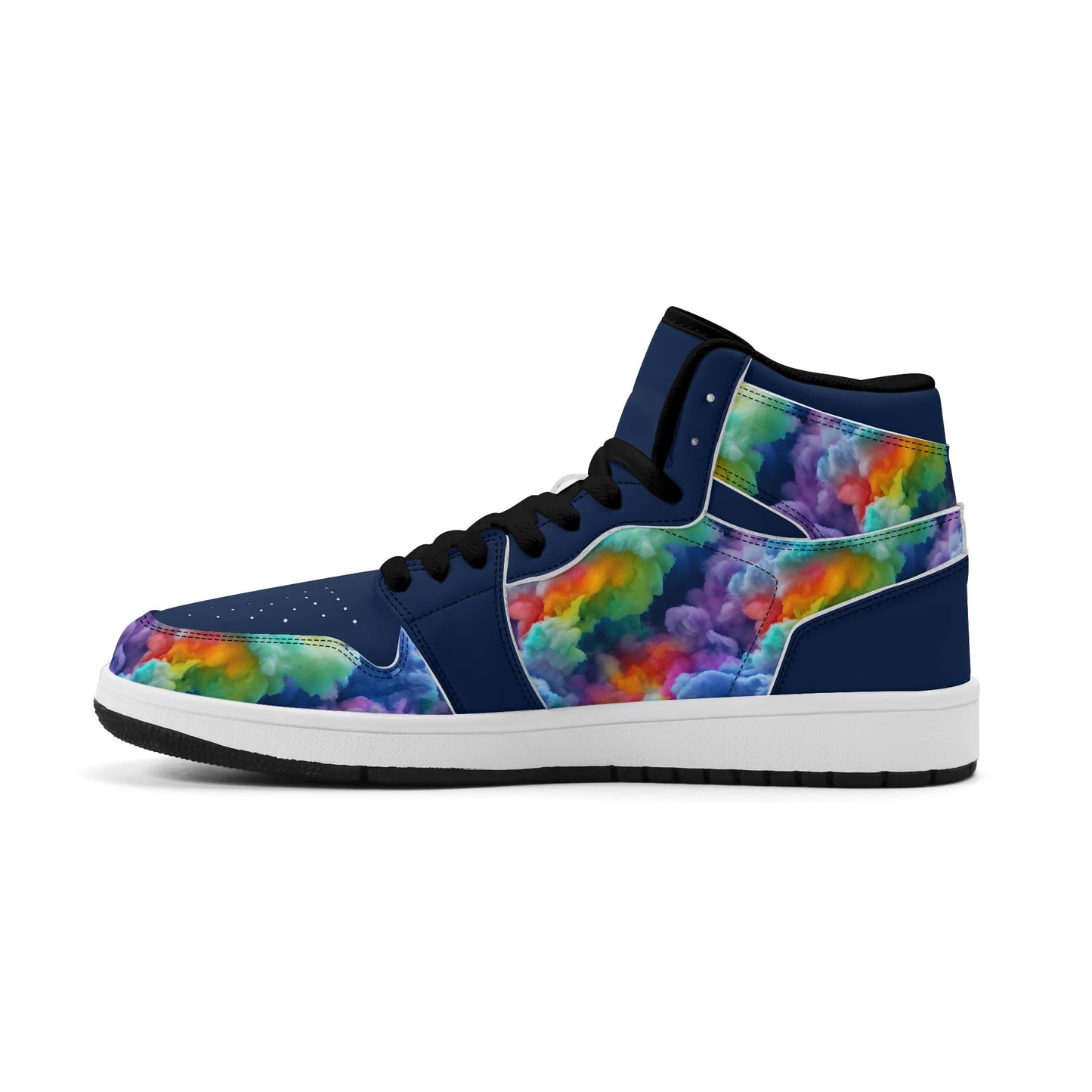 Mens Colourclouds Premium PU Leather High Top Sneakers