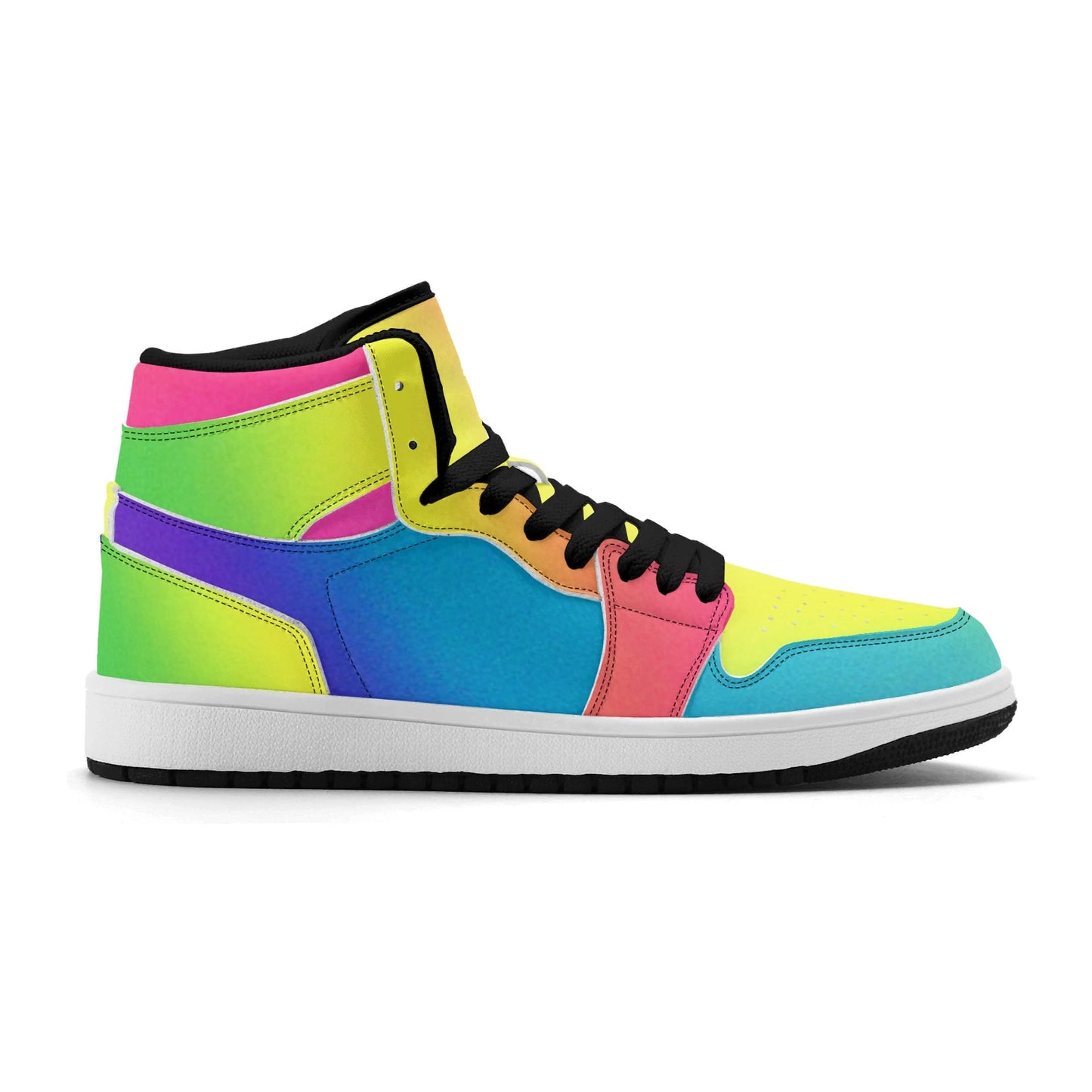Mens Colourfunk Premium PU Leather High Top Sneakers