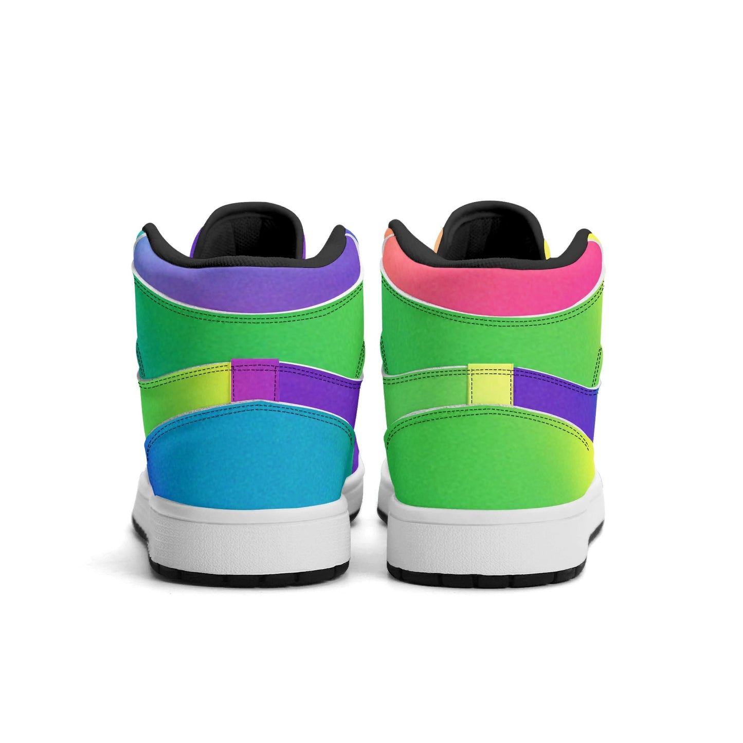 Mens Colourfunk Premium PU Leather High Top Sneakers