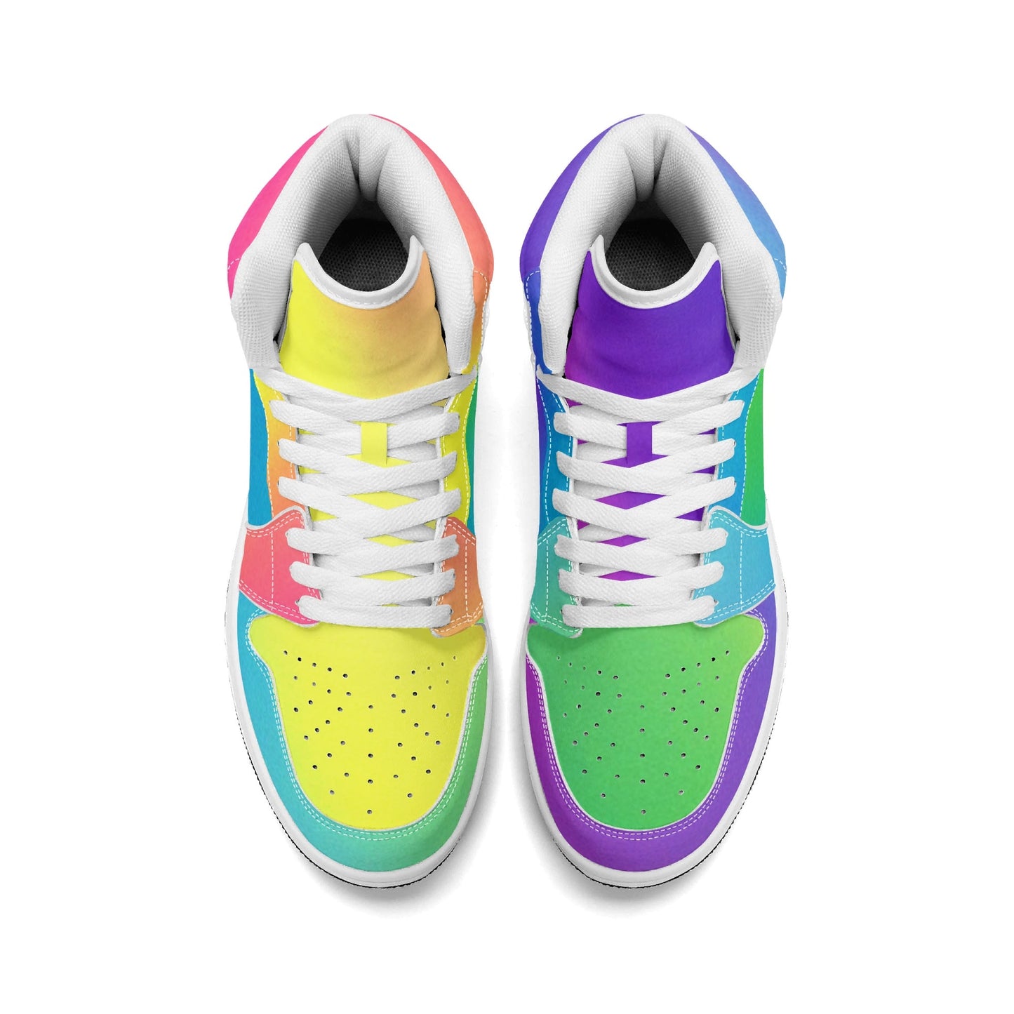 Mens Colourfunk Premium PU Leather High Top Sneakers