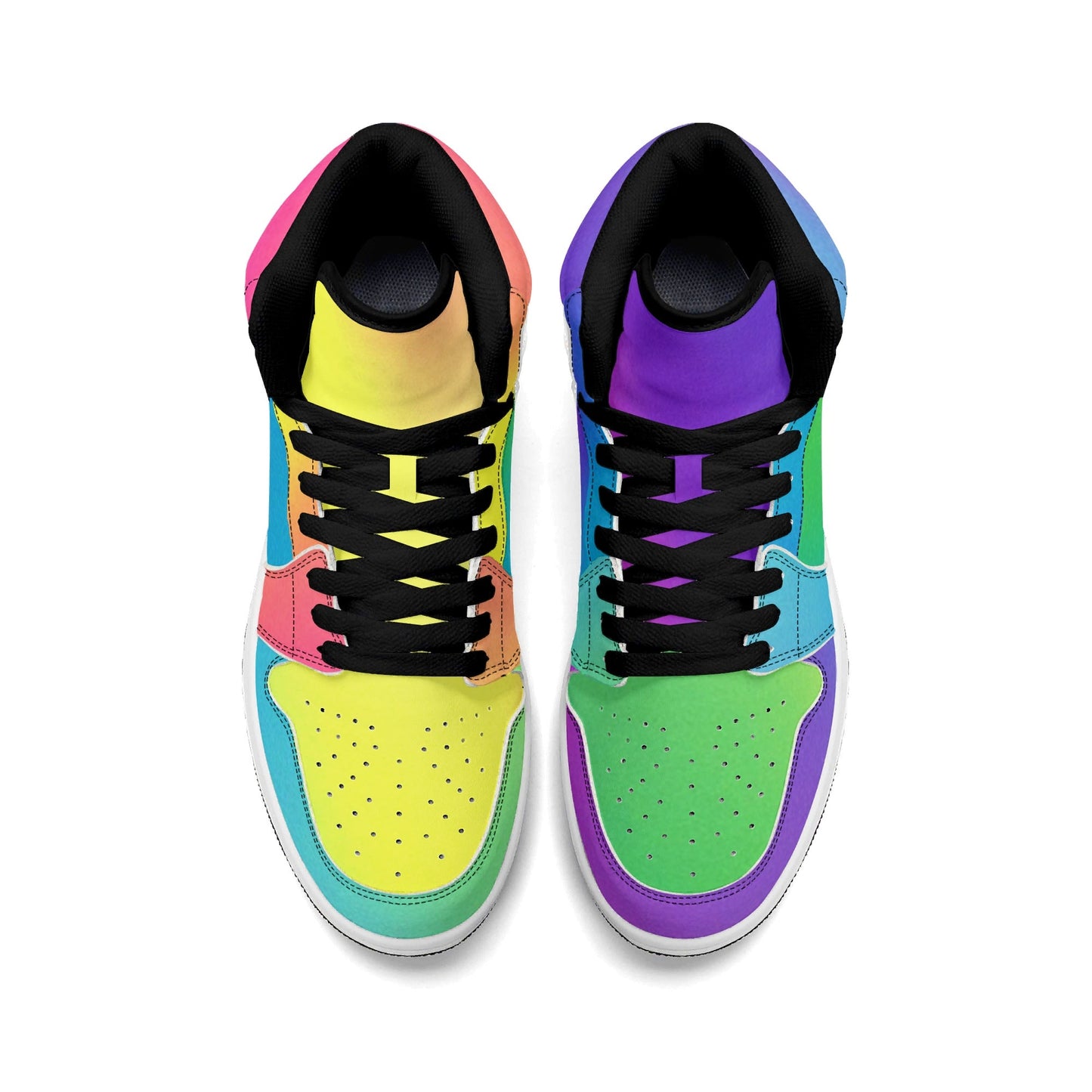 Mens Colourfunk Premium PU Leather High Top Sneakers