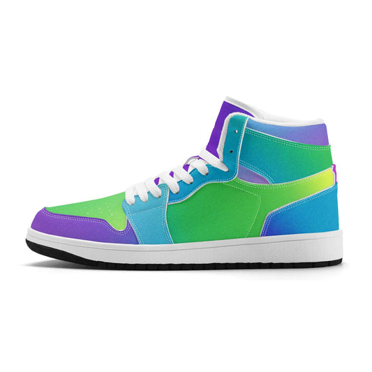 Mens Colourfunk Premium PU Leather High Top Sneakers