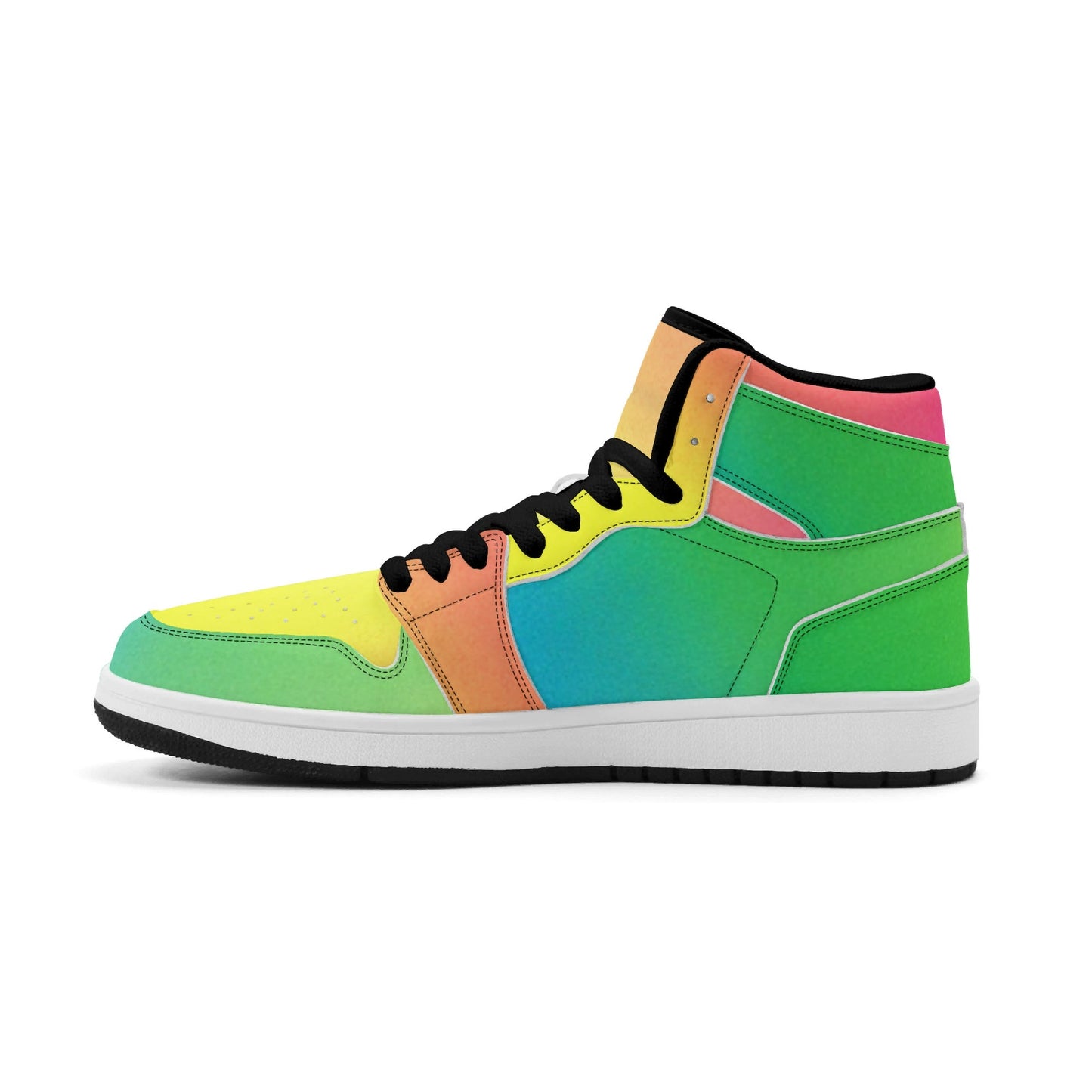 Mens Colourfunk Premium PU Leather High Top Sneakers