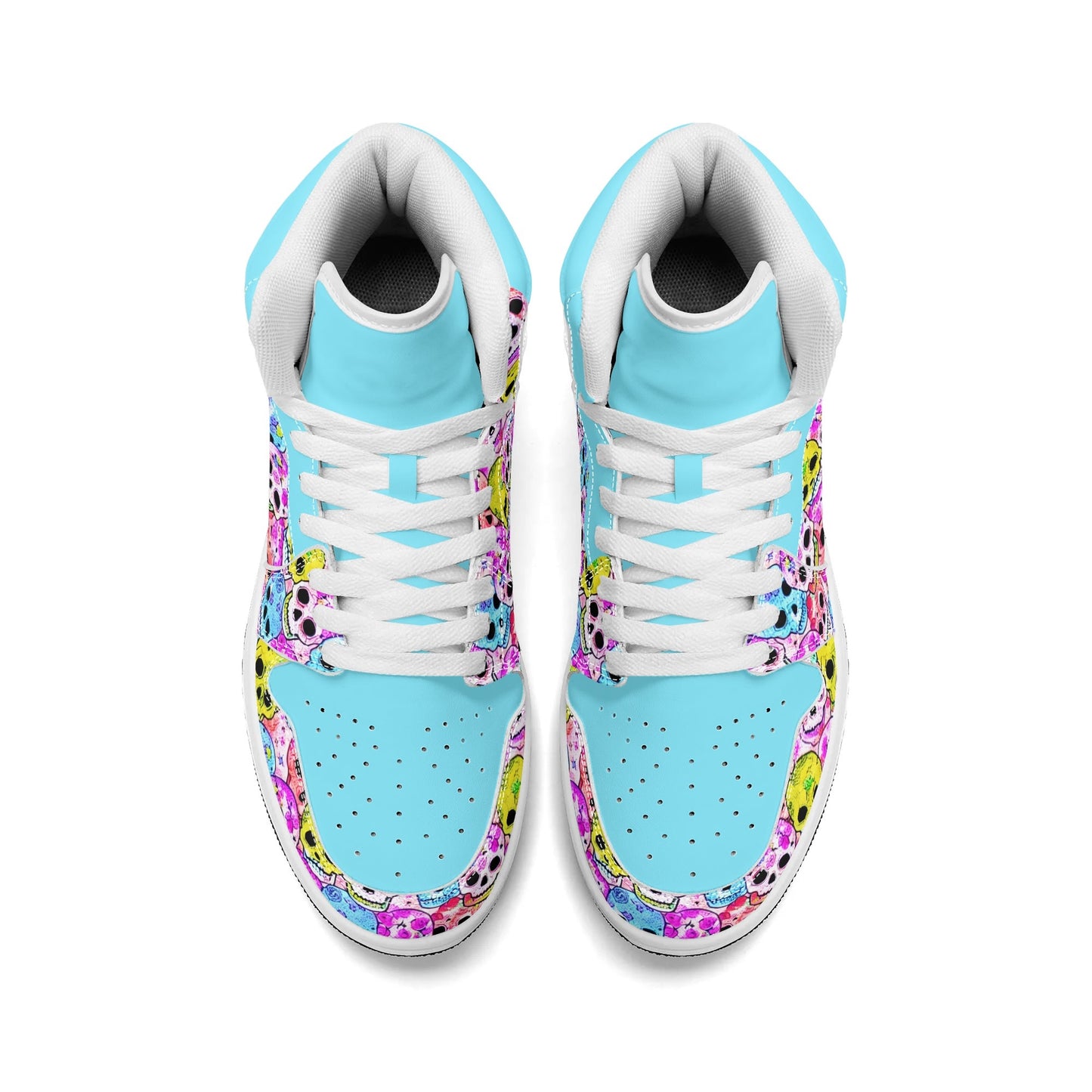 Womens Jelly Skulls Premium PU Leather Sneaker