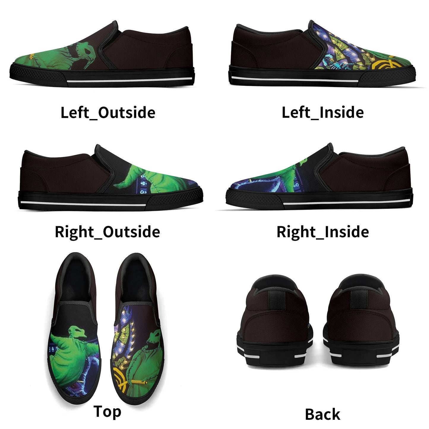 Oogie Boogie Womens Rubber Slip On Shoes
