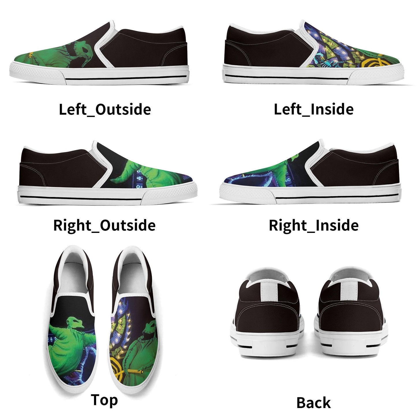 Oogie Boogie Womens Rubber Slip On Shoes