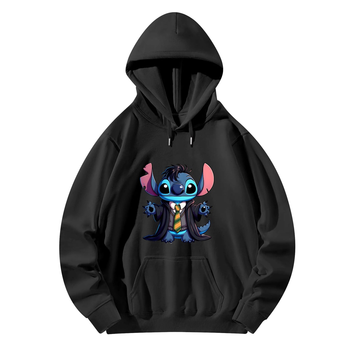 Unisex Stitch Slytherin Front & Back Cotton Hoodie