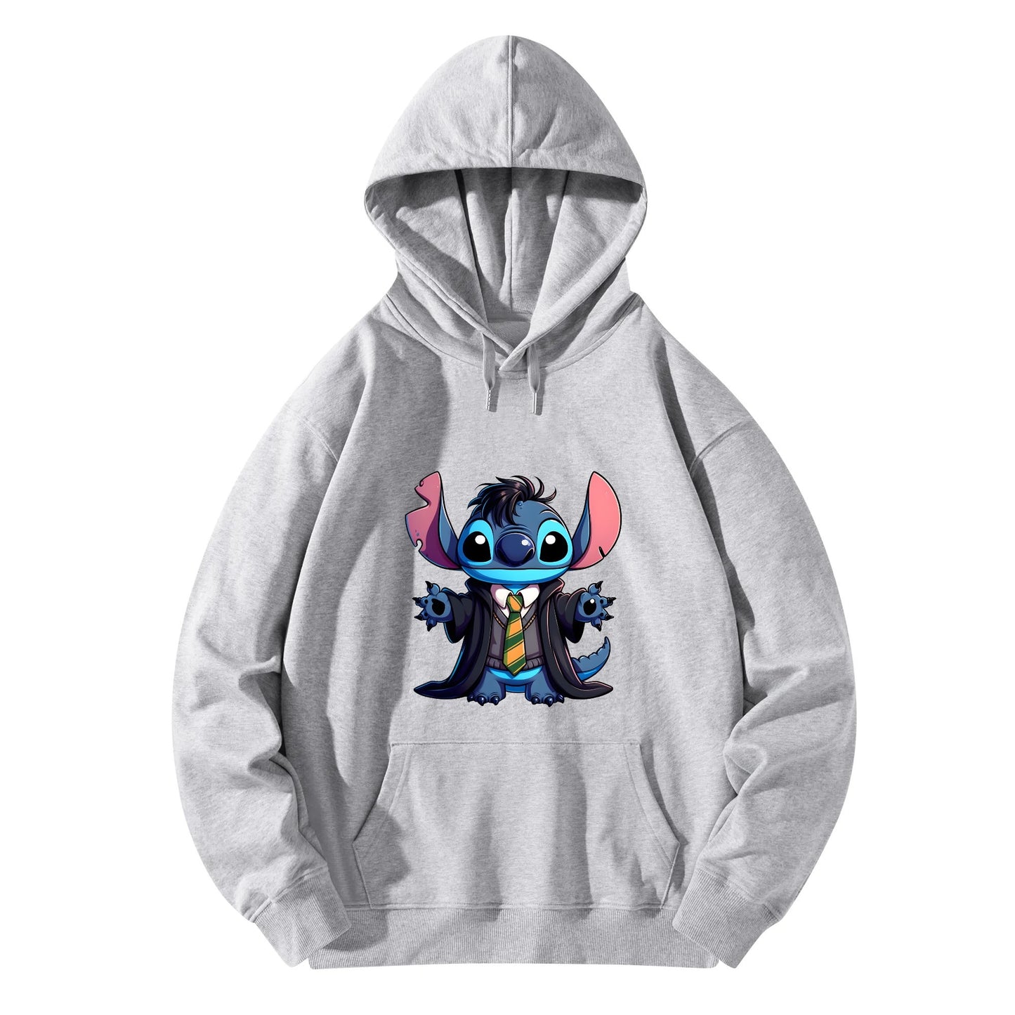 Unisex Stitch Slytherin Front & Back Cotton Hoodie