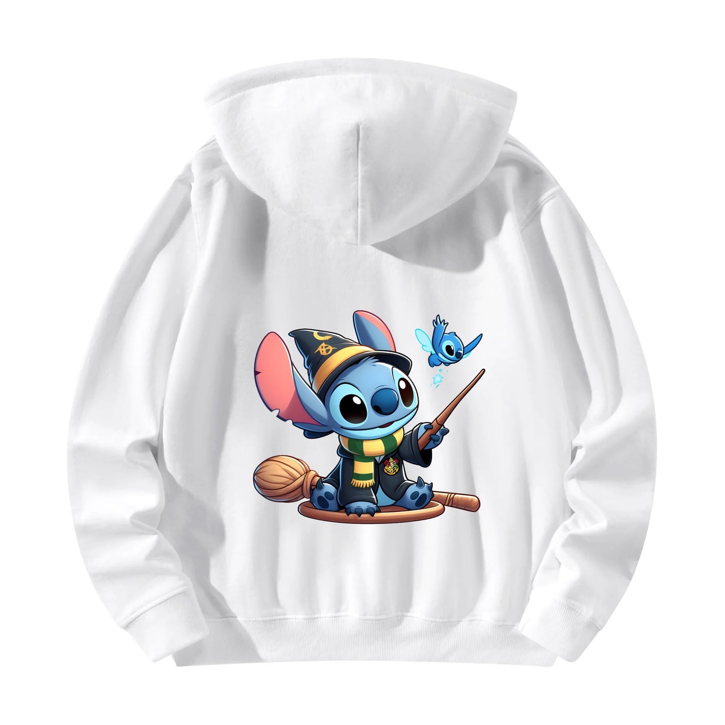 Unisex Stitch Slytherin Front & Back Cotton Hoodie