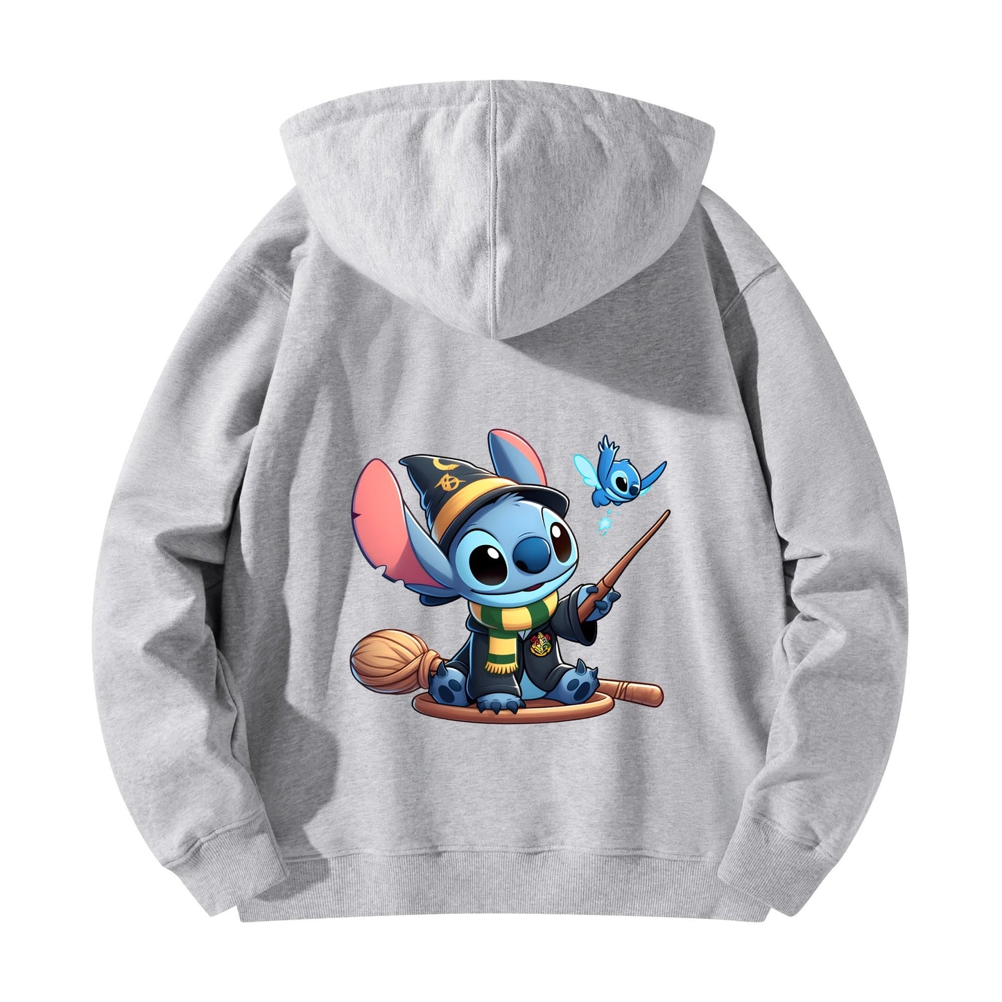 Unisex Stitch Slytherin Front & Back Cotton Hoodie