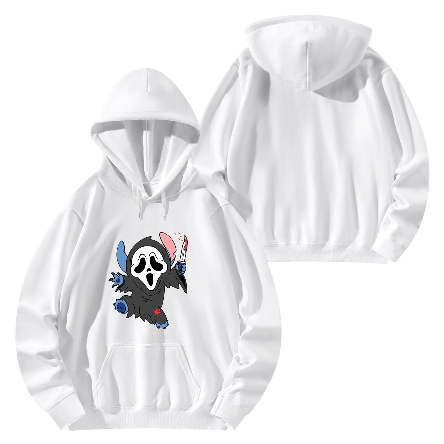 Unisex Stitch Slytherin Front & Back Cotton Hoodie