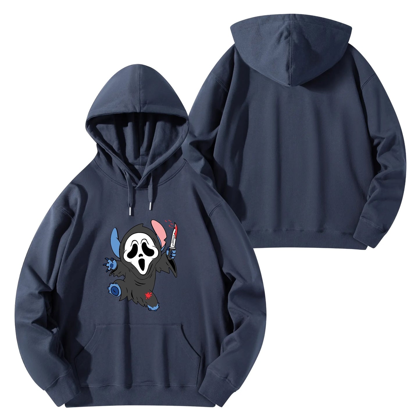 Unisex Stitch Slytherin Front & Back Cotton Hoodie