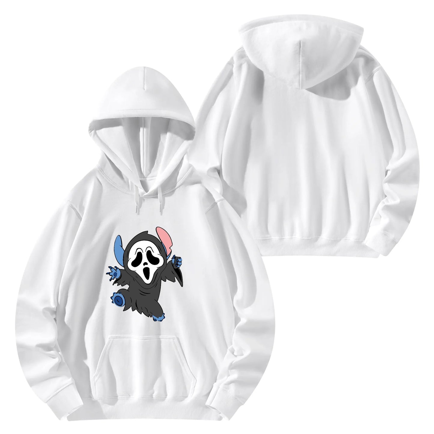 Unisex Stitch Ghostface Cotton Hoodie