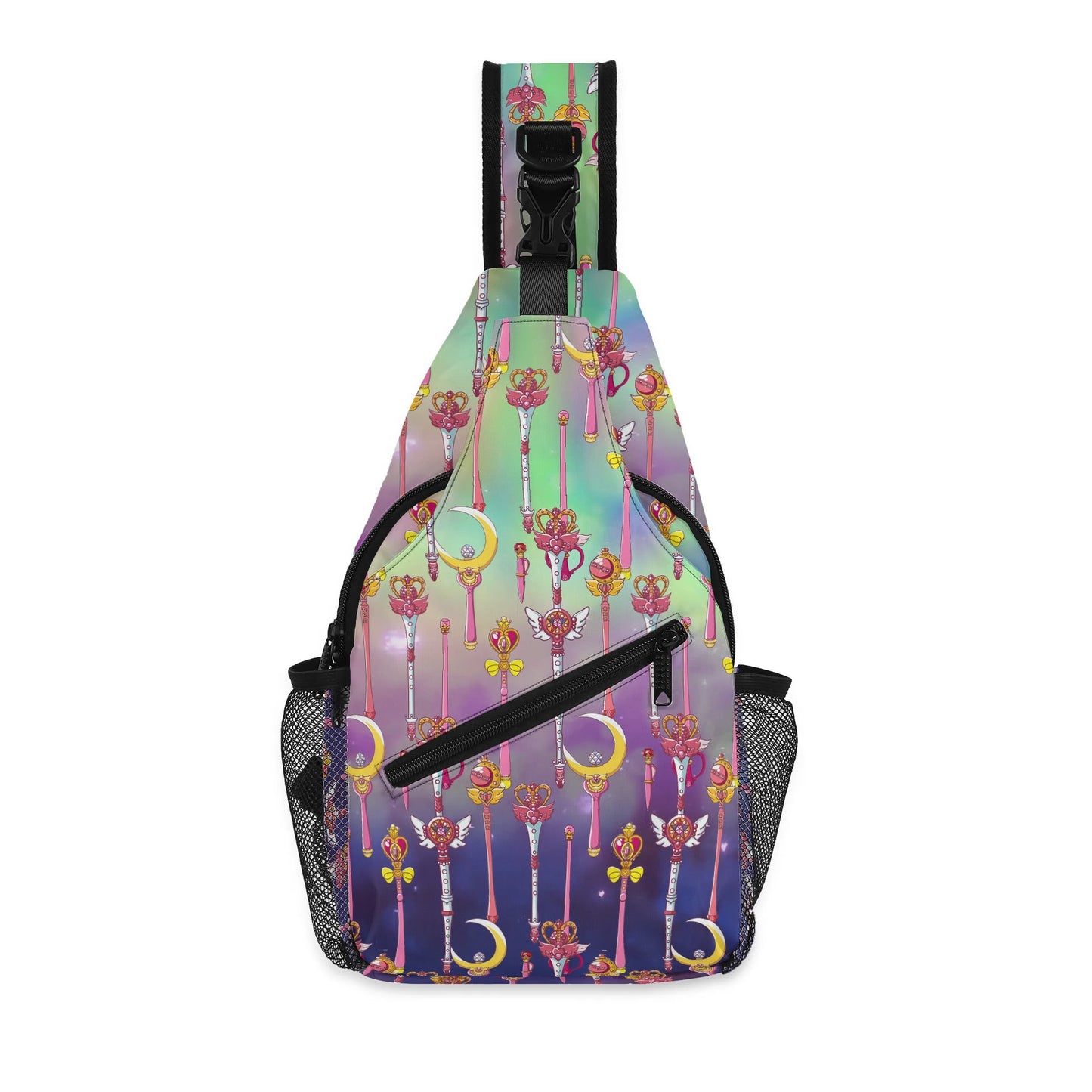 Sailor Moon Inspired Chest Crossbody Bag with Adjustable Strap