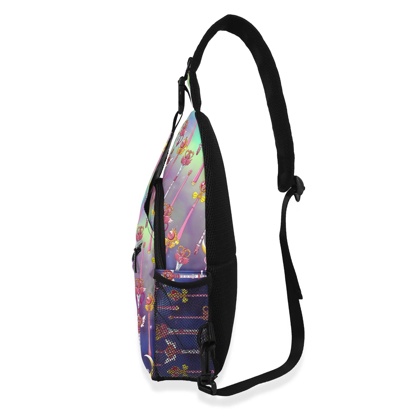 Sailor Moon Inspired Chest Crossbody Bag with Adjustable Strap